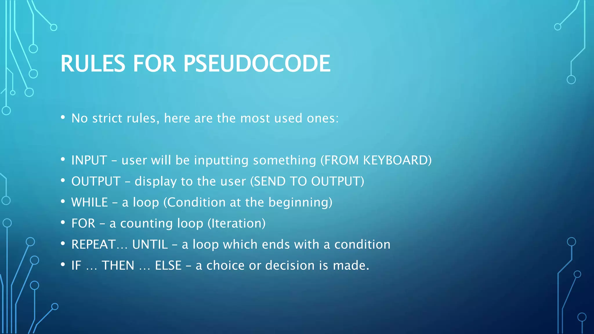 Introduction to Pseudocode | PPTX