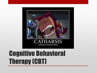 Cognitive Behavioral
Therapy (CBT)
 