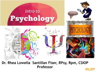 Dr. Rhea Lowella Santillan Fiser, RPsy, Rpm, CSIOP
Professor
 