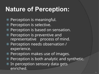 Perception Introduction Comprehensive Introduction to Sensation, Perception, and Gestalt ...