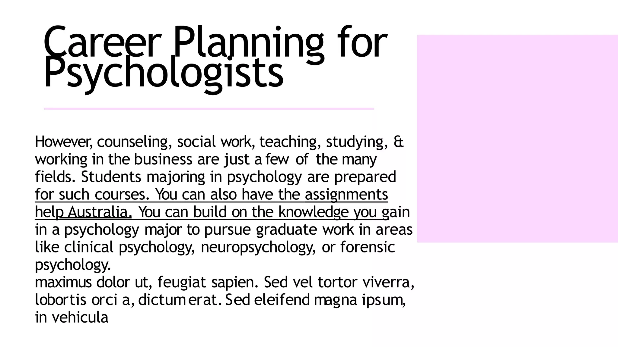 Introduction to psychology course pptx