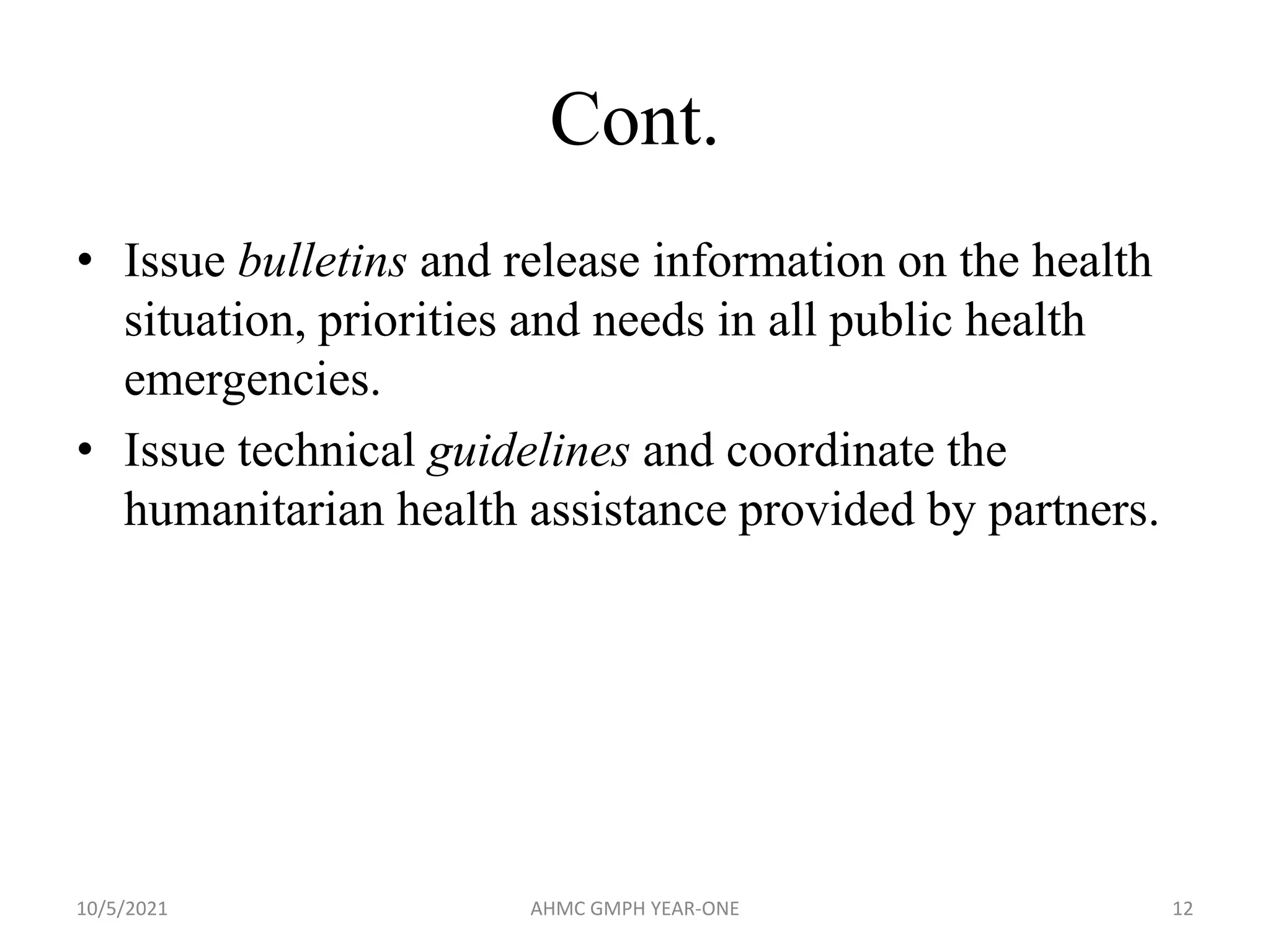 Introduction to public health emergency management | PPTX
