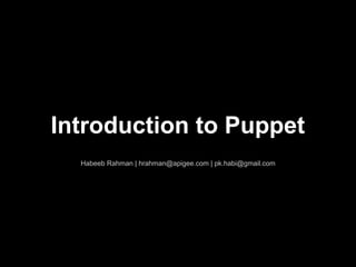Introduction to puppet | PDF