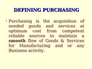 Introduction To Purchase | PPT