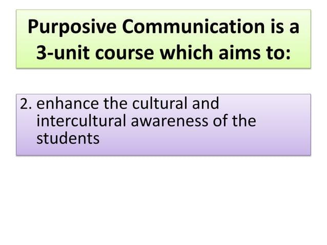 Introduction to purposive communication | PPTX
