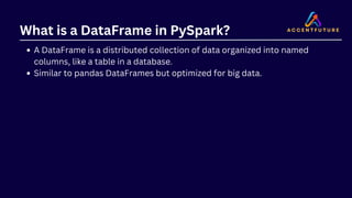 Pyspark training | Introduction to PySpark DataFrames | PDF