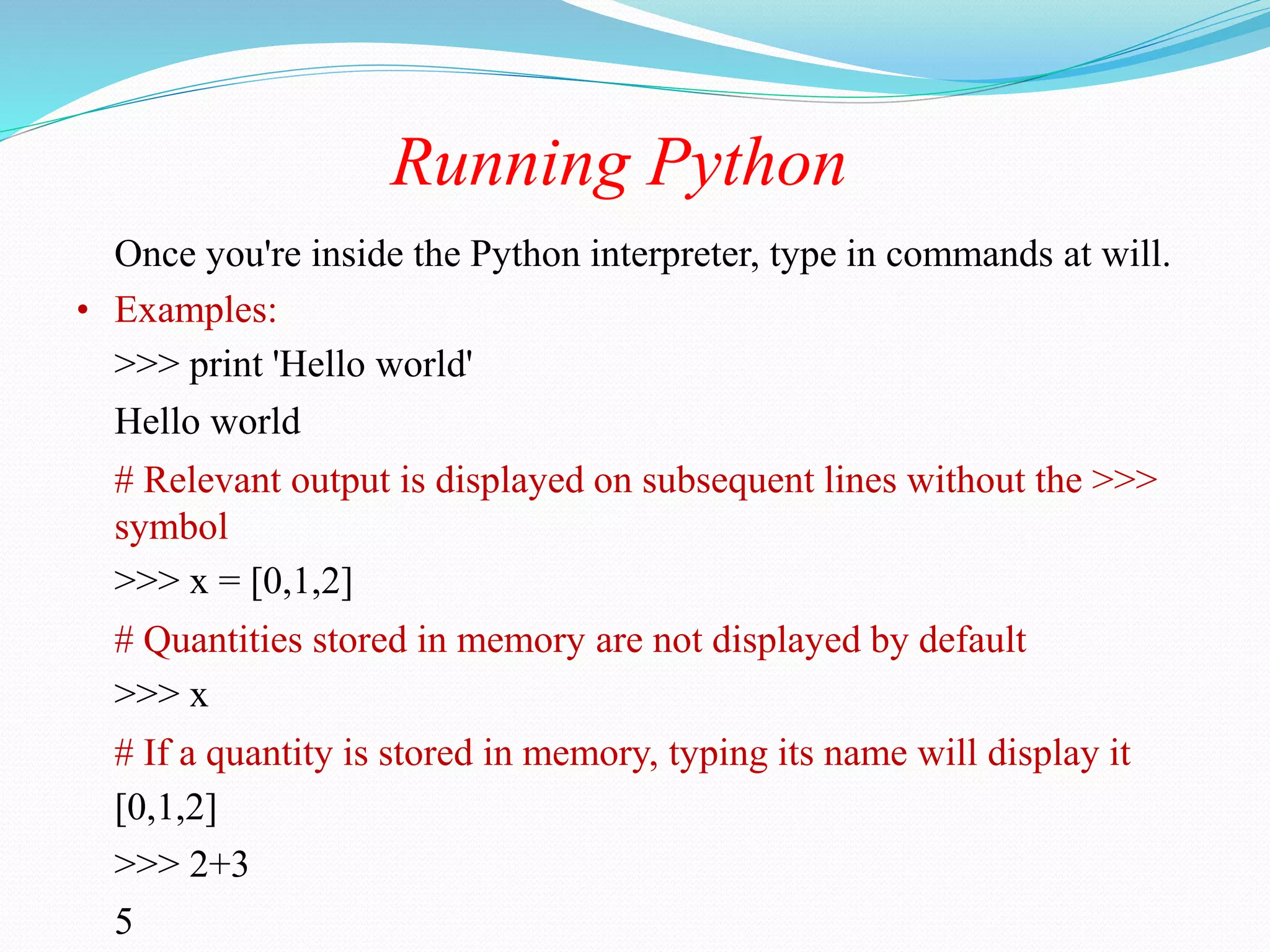 Introduction to python for Beginners | PPT