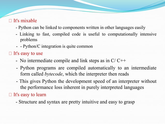Introduction to python for Beginners | PPTX