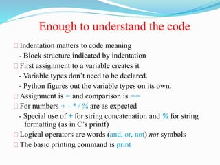Introduction to python for Beginners | PPT