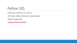 Introduction to Python | PPT