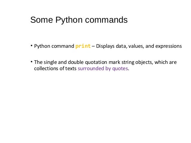 Introduction to python