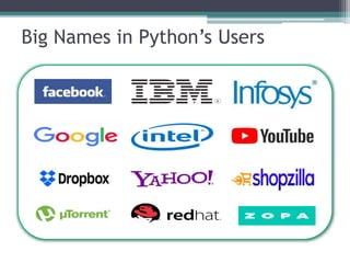 Big Names in Python’s Users
 