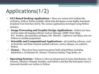Introduction to python | PPTX | Programming Languages | Computing