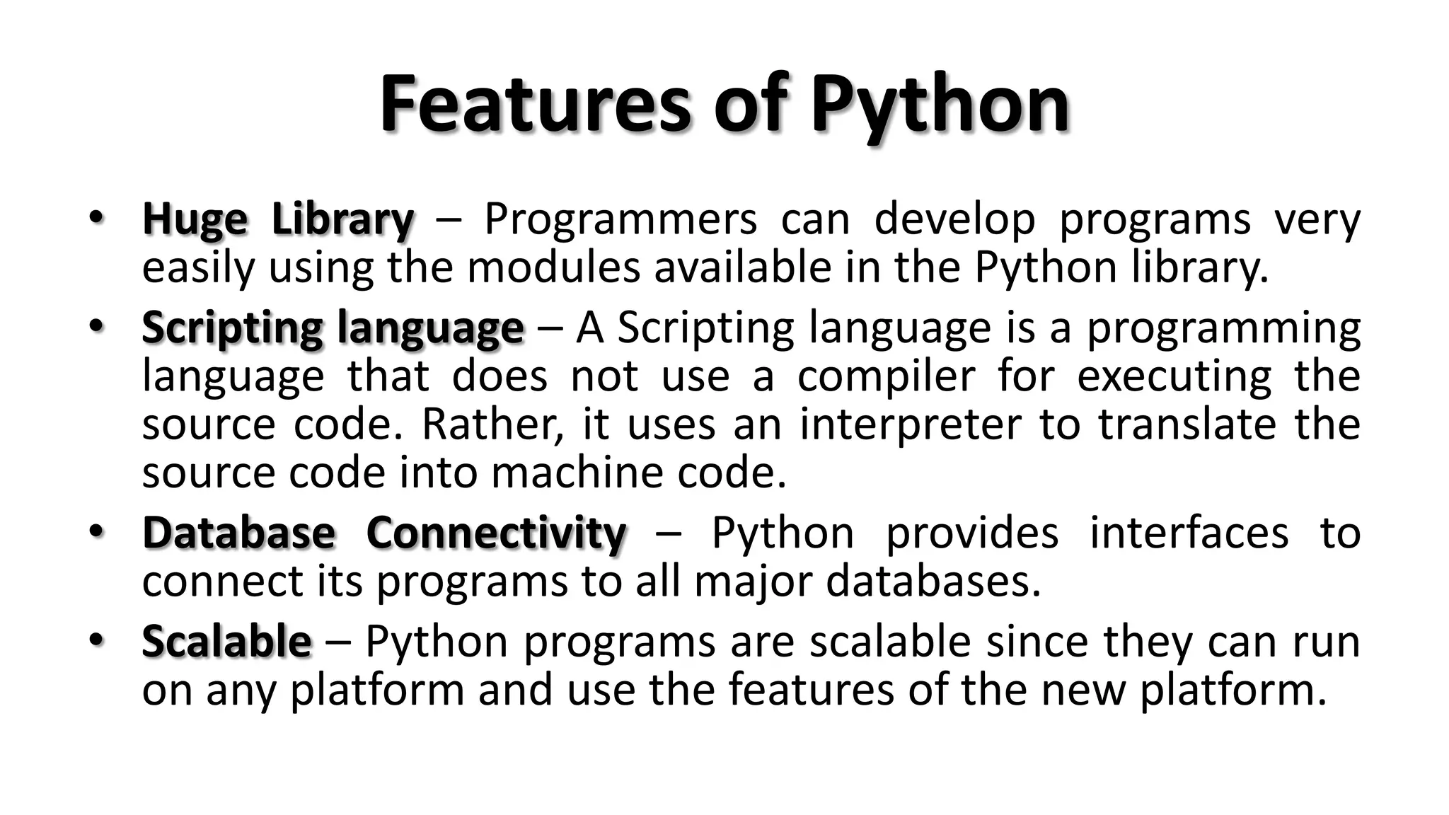 Introduction to python | PPT