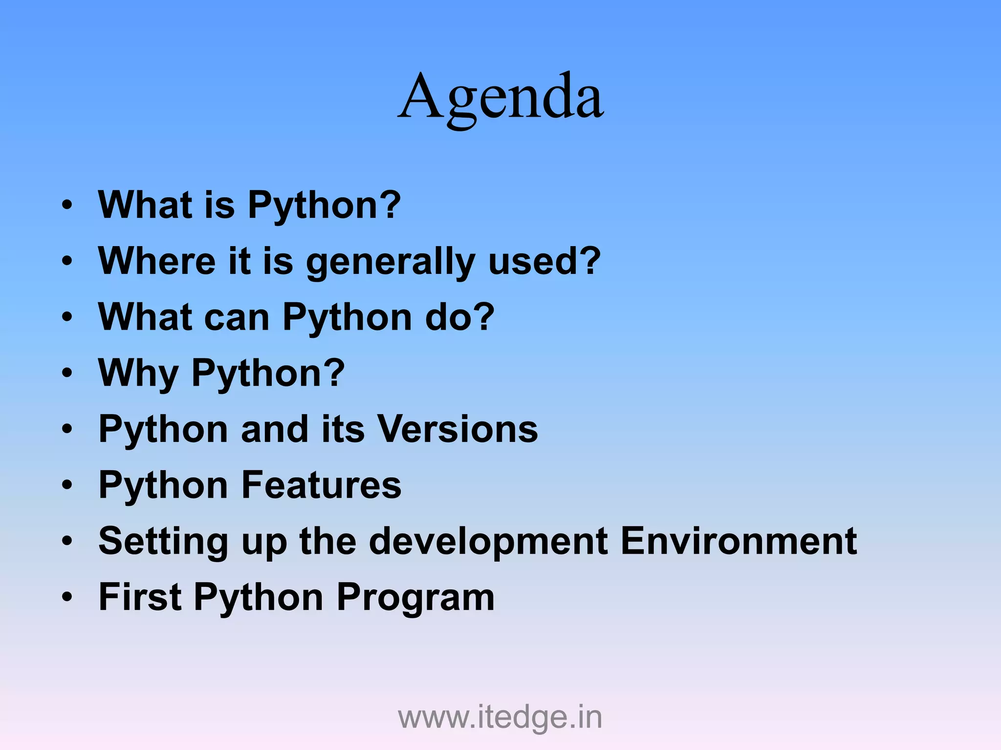 Introduction to python for dummies | PPT