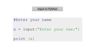 Introduction to python for beginners | PPT | Free Download