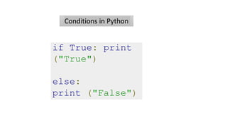 Introduction to python for beginners | PPTX