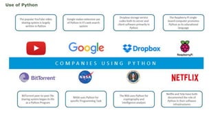 Use of Python
 