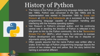 Introduction to python | PPTX