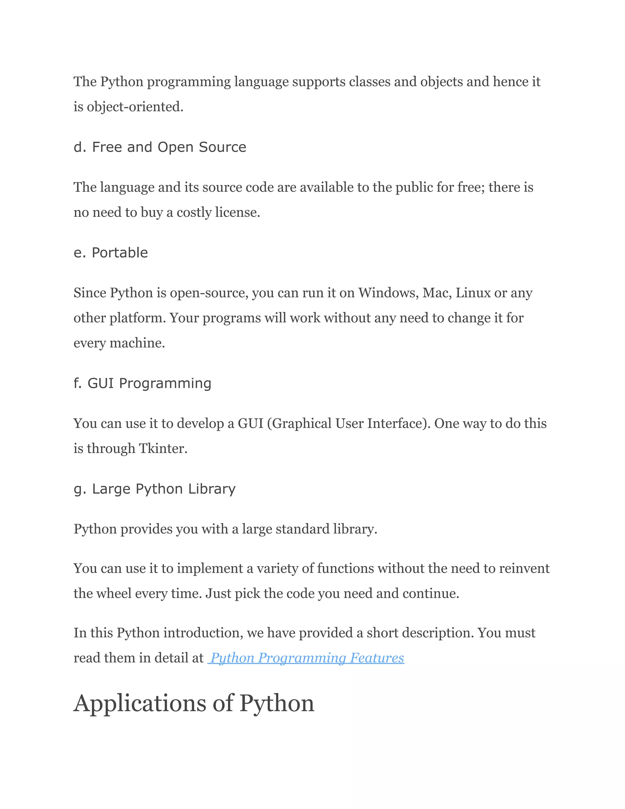 Introduction to Python | PDF