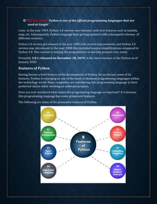 Introduction to python updated | PDF