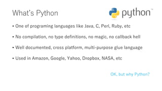 Introduction to python 3 | PPT