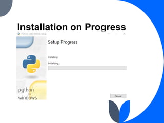 Installation on Progress
 