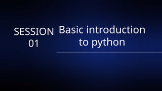 python basic intro course introduction and syllabus ... Introduction to Python CH-1.pptx for all class 6-8 | PPTX