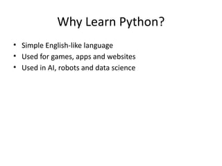 introduction_to_python_class7.pptx...... | PPTX