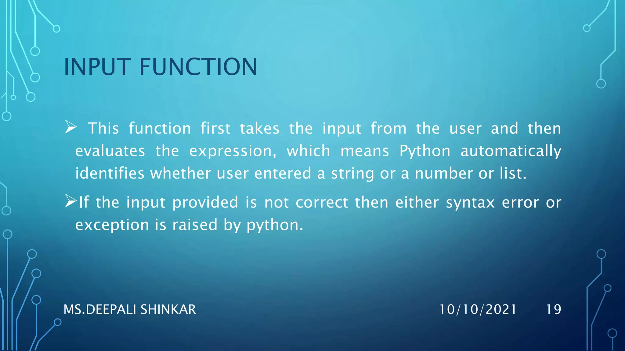 Basic concepts of python | PPT | Free Download