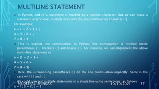 Basic concepts of python | PPT