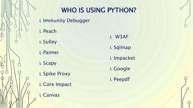 Introduction to python for cybersecurity pythonminna | PPT
