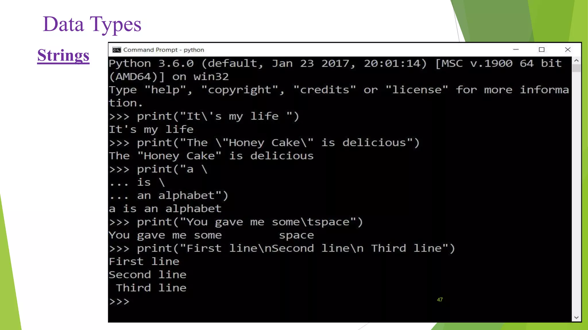 Introduction to python programming | PPT