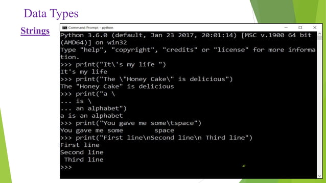 Introduction to python programming | PPT image.