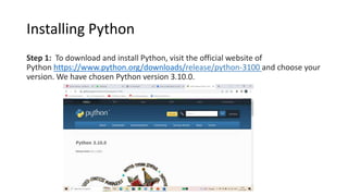 Introduction to Python Programming language.pptx