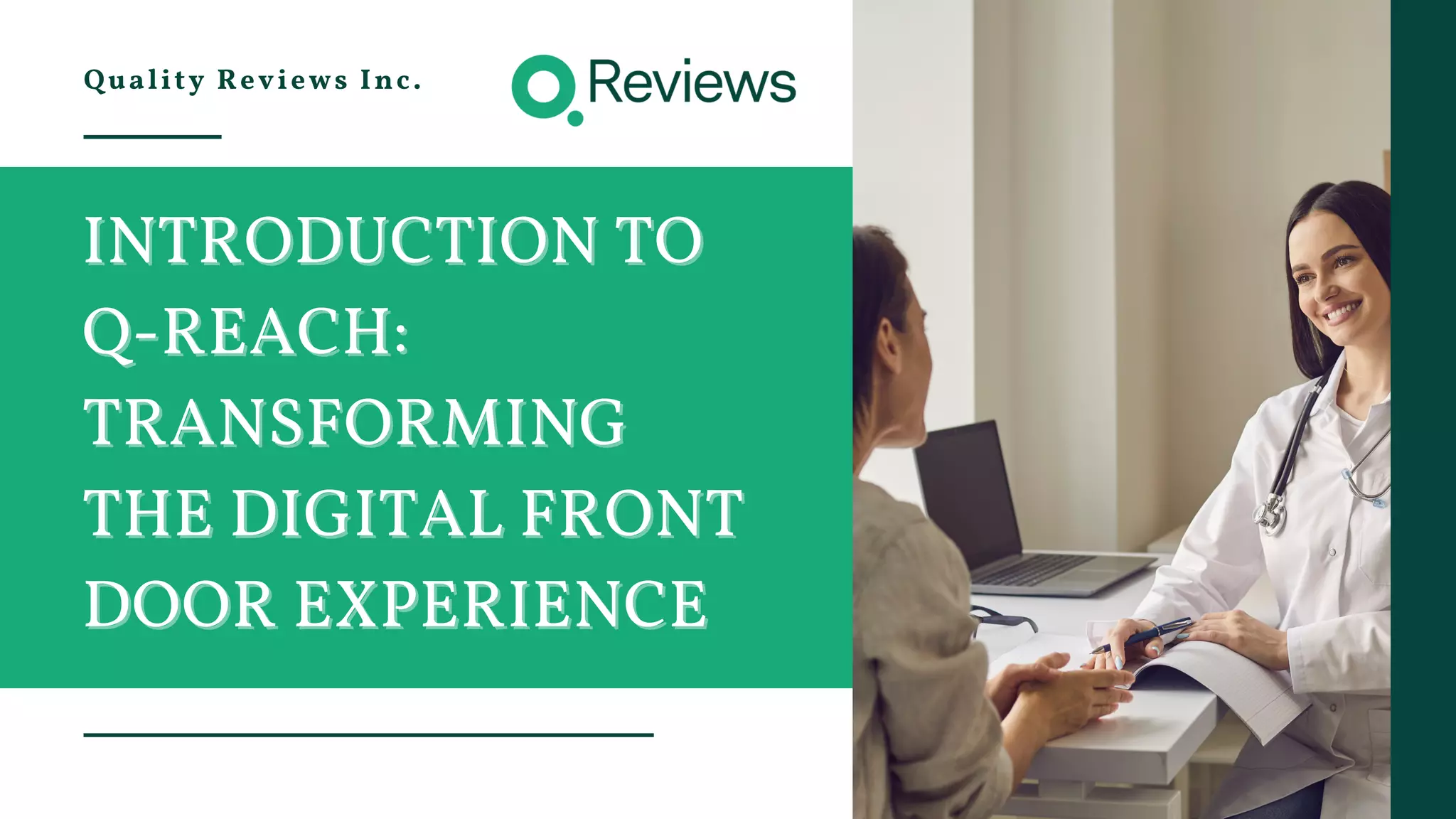 Introduction to QReach Transforming the Digital Front Door Experience
