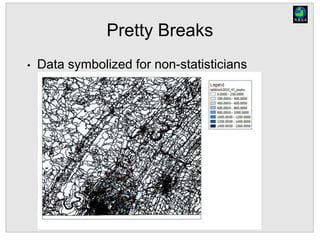 Pretty Breaks
• Data symbolized for non-statisticians
 