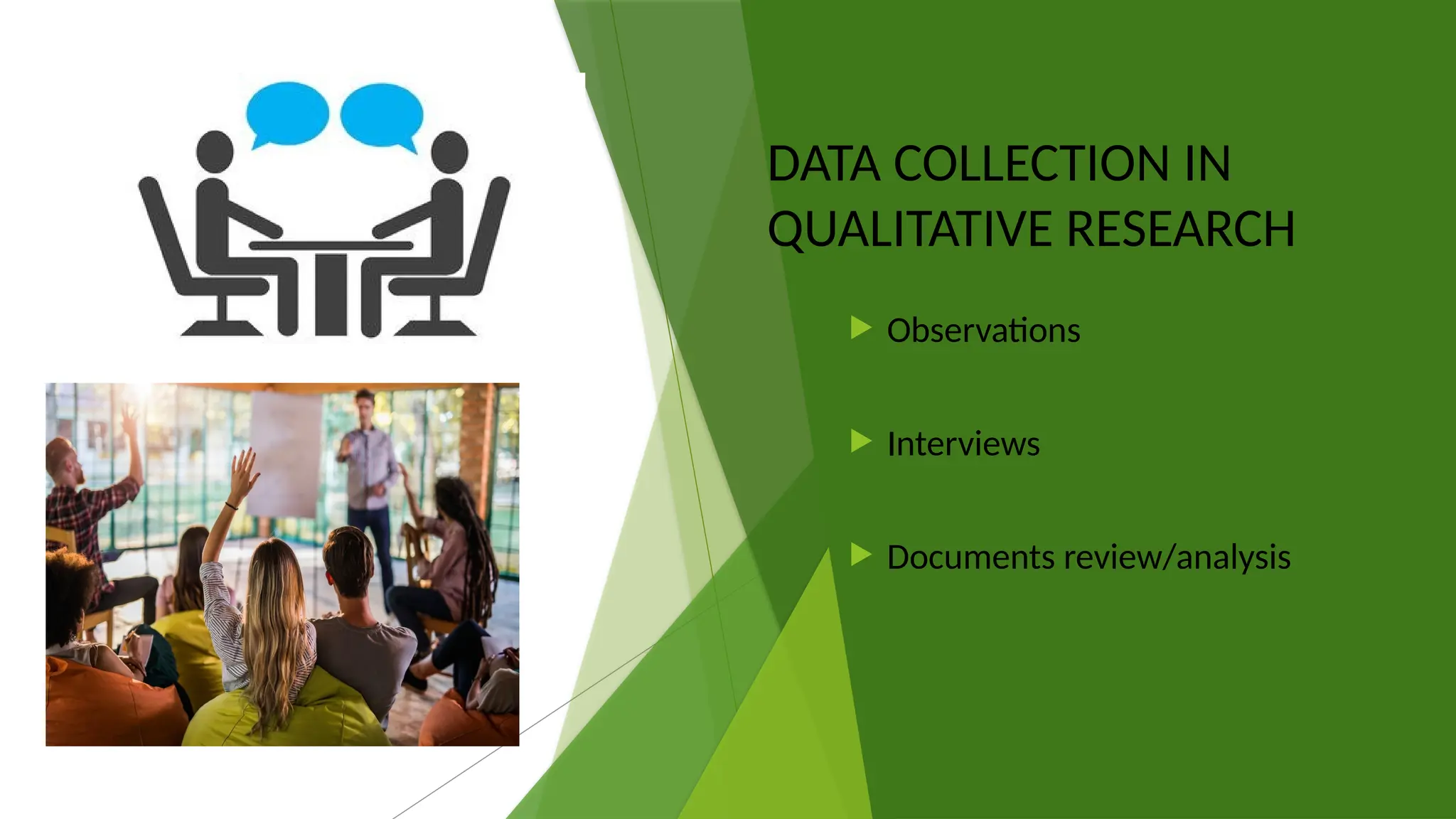 Qualitative Medical Research: 0500591 19
DATA COLLECTION IN
QUALITATIVE RESEARCH
 Observations
 Interviews
 Documents review/analysis
 
