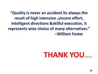 Introduction to quality assurance and qualtiy control | PPTX