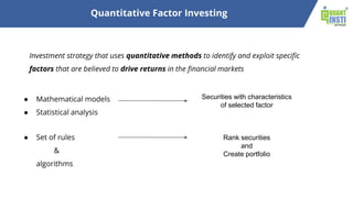 Introduction to Quantitative Factor Investing | PDF