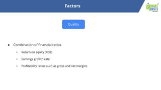 Introduction to Quantitative Factor Investing | PDF