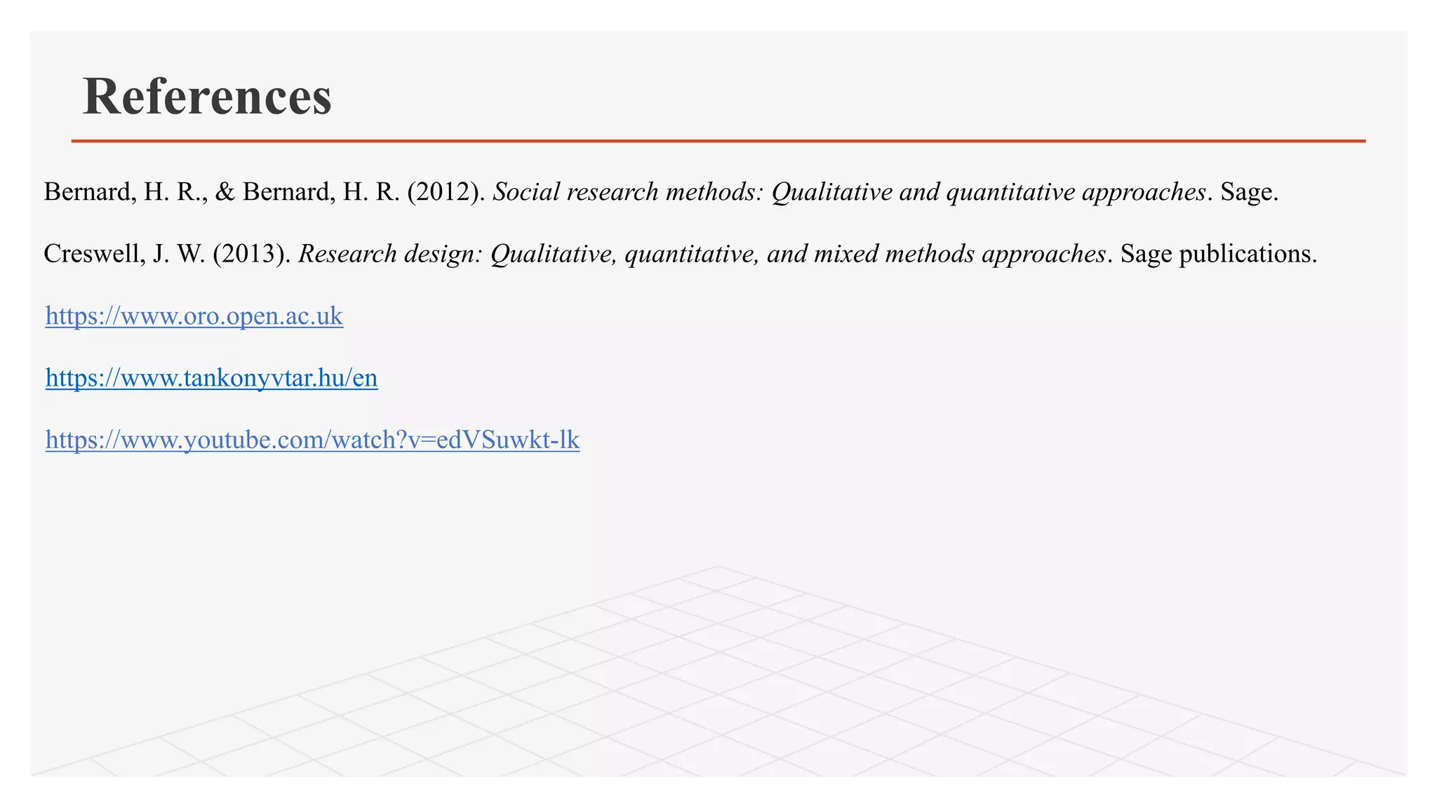 Introduction to quantitative research design | PPT