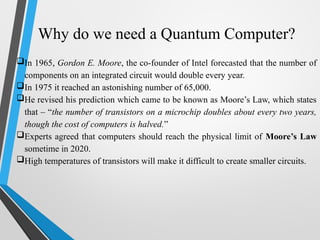 Introduction to Quantum Computing and qbit | PPTX