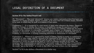 Define Immaterial INTRODUCTION TO QUESTIONED DOCUMENTS.pptx