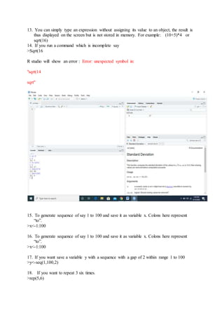 Introduction to r | DOCX