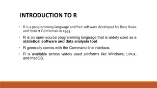 Introduction to R Programming | PPT