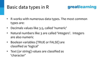 Introduction to R _IMPORTANT FOR DATA ANALYTICS | PPTX