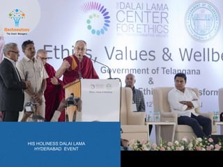 HIS HOLINESS DALAI LAMA
HYDERABAD EVENT
 