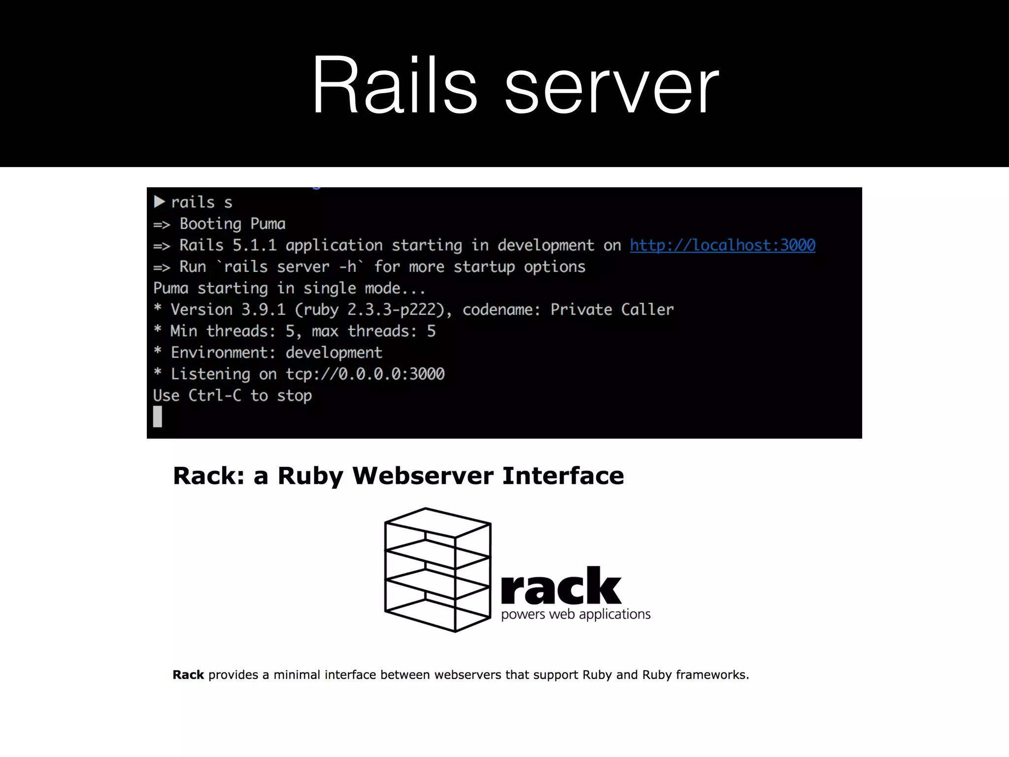 Rails server 
