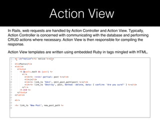 Lecture #5 Introduction to rails | PDF